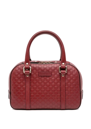 Gucci Pre-Owned 2016-2026 Small Microguccissima Bree satchel - Red