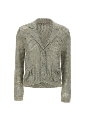 Kangra openwork sequin cardigan - Green