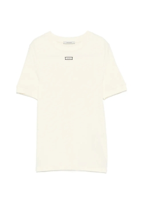 ENTIRE STUDIOS logo-label T-shirt - Yellow