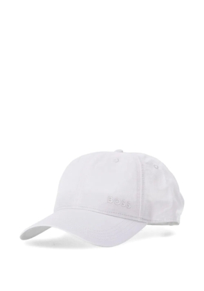 BOSS Lach tonal-logo baseball cap - White