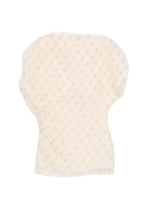 KHAITE Erin mini dress - Neutrals