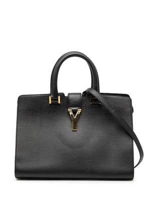Saint Laurent Pre-Owned 2000-2012 Small Textured Leather Cabas Chyc satchel - Black