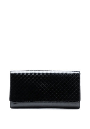 Gucci Pre-Owned 2016-2026 Microguccissima Patent Broadway clutch bag - Black