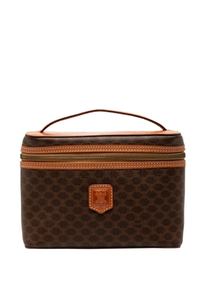 Celine Pre-Owned 1995 Macadam Coated Canvas vanity bag - Brown