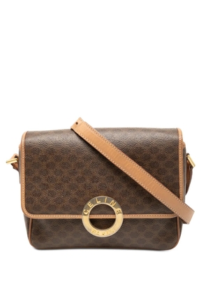 Celine Pre-Owned 2014 Macadam Coated Canvas crossbody bag - Brown