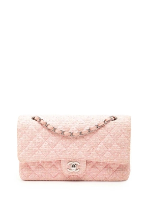 CHANEL Pre-Owned 2003-2004 Medium Classic Tweed Double Flap shoulder bag - Pink