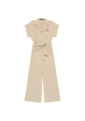 Karl Lagerfeld shirt-collar jumpsuit - Neutrals
