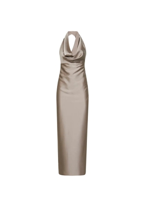 Blanca Vita halterneck dress - Neutrals