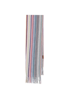 Missoni fringed scarf - White