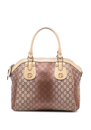 Gucci Pre-Owned 2016-2025 Medium GG Lurex Scarlett satchel - Brown