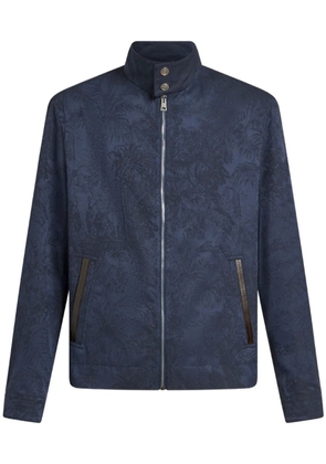ETRO jacquard bomber jacket - Blue