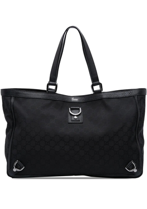 Gucci Pre-Owned 2016-2025 GG Canvas Abbey D Ring tote bag - Black