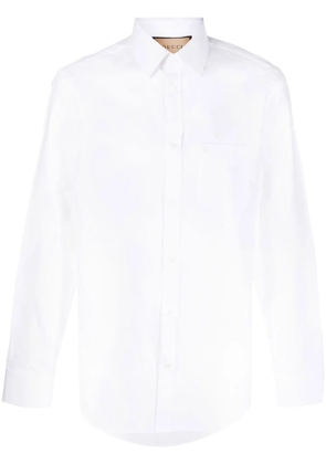 Gucci Double G embroidered shirt - White