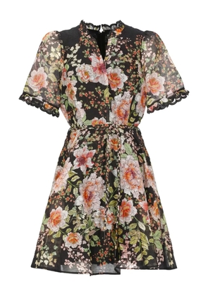 Hale Bob Haley floral-print mini dress - Black