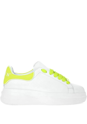Philipp Plein leather sneakers - White