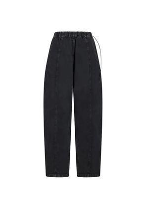 Haikure Angel drawstring twill trousers - Black
