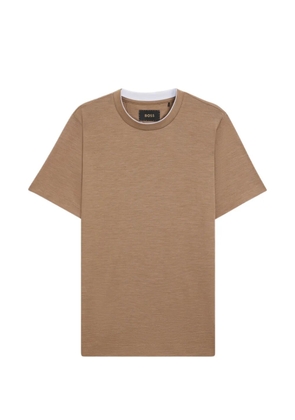 BOSS double-collar T-shirt - Neutrals