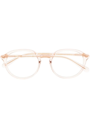 Gucci Eyewear oval Interlocking G logo glasses - Pink