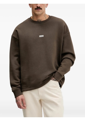 HUGO logo-print sweatshirt - Brown