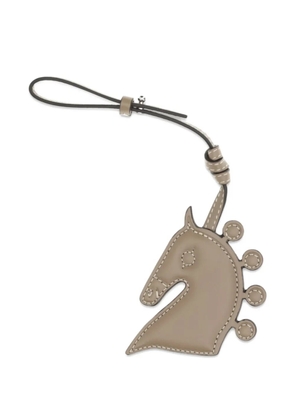 Max Mara unicorn leather keyring - Neutrals