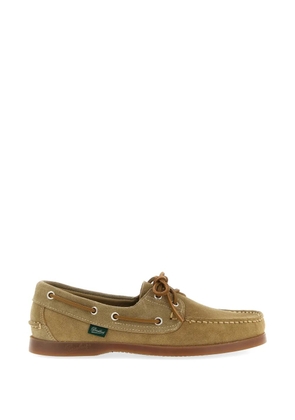 Paraboot suede rounded toe boat shoe - Neutrals