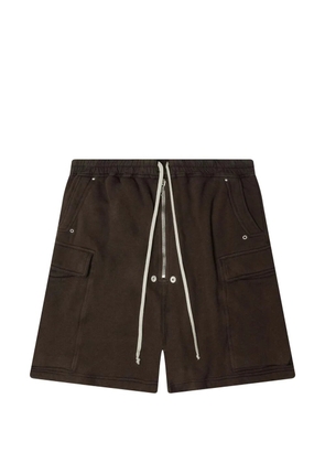 Rick Owens DRKSHDW zipped flap-pocket shorts - Brown