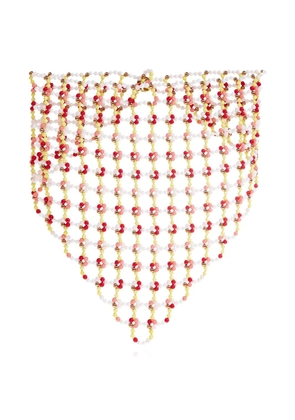 ETRO beaded scarf - White