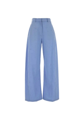 Giuseppe Di Morabito poplin wide-leg trousers - Blue