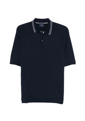 Paul & Shark ribbed striped polo shirt - Blue