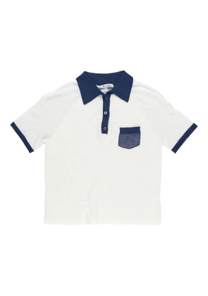 Acne Studios short-sleeve pocket polo top - White