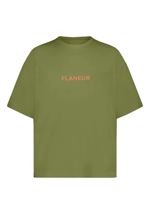 FLÂNEUR logo-print T-shirt - Green