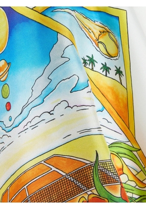 Casablanca striped printed shirt - White