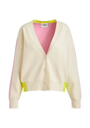 Essentiel Antwerp colourblock embroidered cardigan - Neutrals
