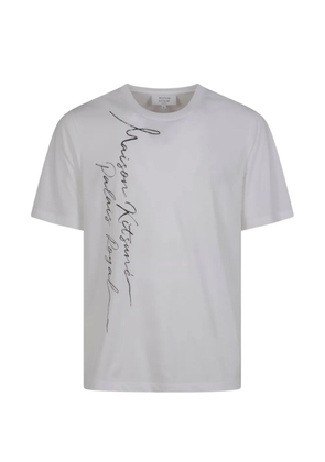 Maison Kitsuné script T-shirt - White