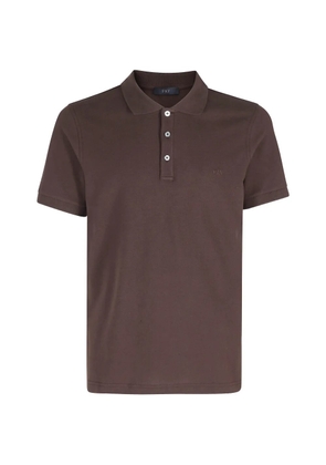 Fay short-sleeves polo shirt - Brown