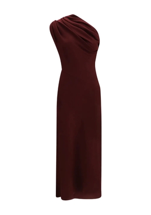 KHAITE draped one-shoulder dress - Red