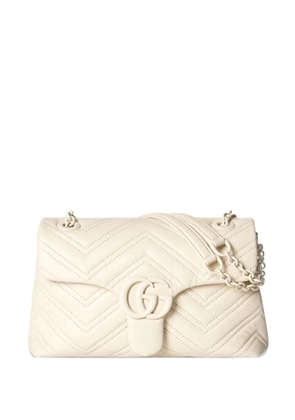 Gucci small logo-plaque cross body bag - Neutrals