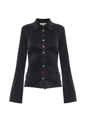 AVAVAV buttoned long-sleeve shirt - Black