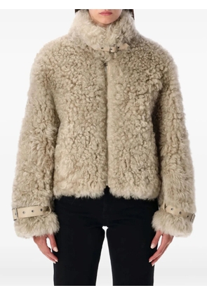 Sword shearling jacket - Neutrals