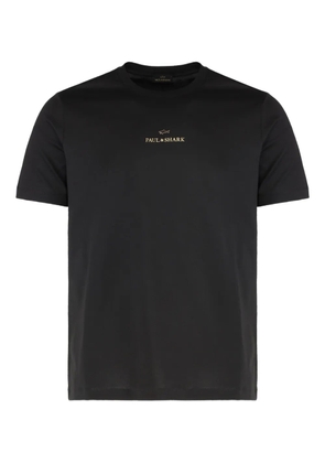 Paul & Shark logo-print cotton T-shirt - Black