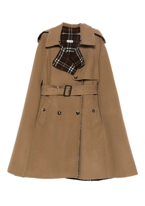 Burberry wool cape - Brown