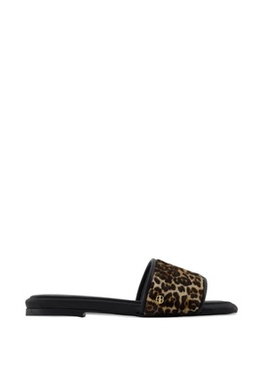 ANINE BING leopard open toe sandals - Neutrals