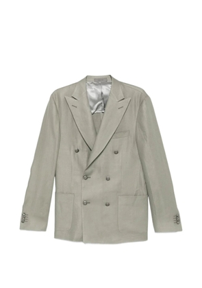 Corneliani Academy Light double-breasted patch-pocket jacket - Grey