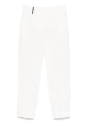 Peserico tapered trousers - White