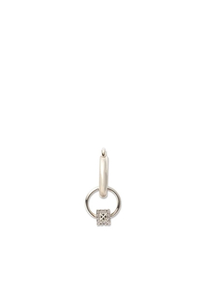 Off-White mini Dice single hoop earring - Silver