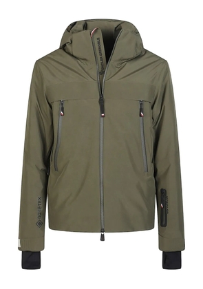 Moncler Grenoble zip-up hooded jacket - Green