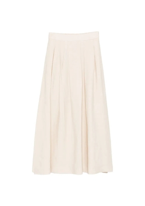 Peserico pleated maxi skirt - Neutrals