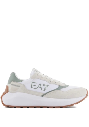Ea7 Emporio Armani logo-appliqué sneakers - White