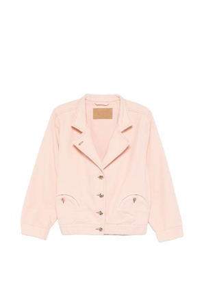 Blazé Milano topstitched button coat - Pink