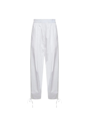 Blanca Vita elasticated-waist trousers - White